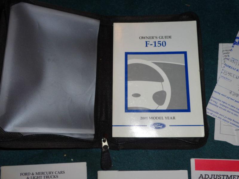 2001 ford f-150 truck owner's manual set / original f-series guide book set