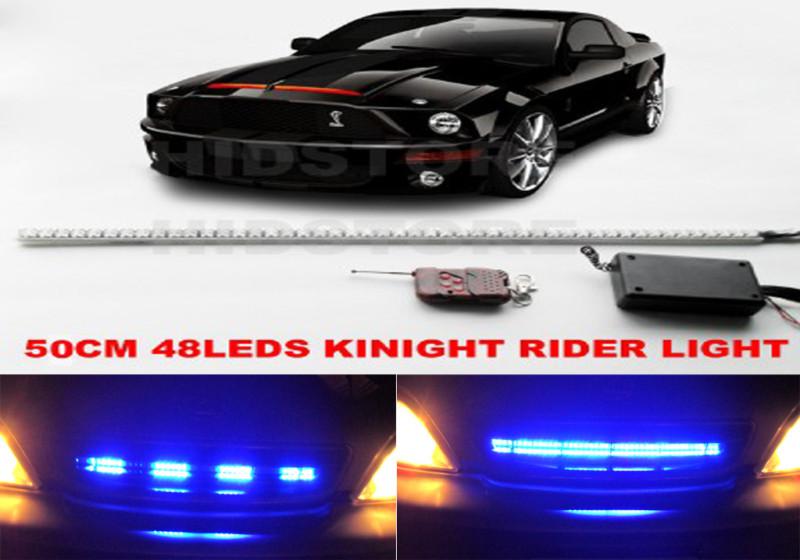 Knight rider car boat truck decorated led strip flash drl backup light blue