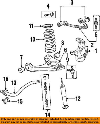 Gm oem 89040415 front shock absorber/shock absorber