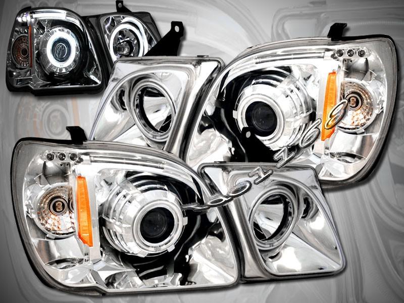 98-07 lexus lx 470 lx470 projector halo ccfl headlights