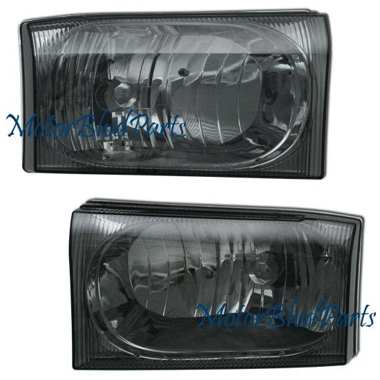 99-04 excursion/superduty smoke headlamps headlights