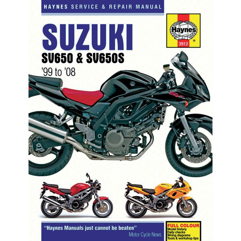 Haynes 3912 repair service manual suzuki sv650/sv650s 1999-2005