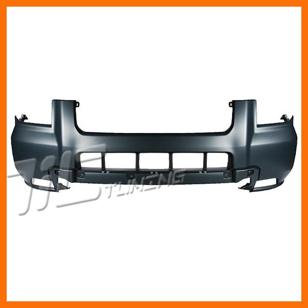 06-08 honda pilot front bumper cover w/o skid plate primed black plastic