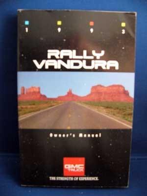 1993 gmc rallye vandura factory owners manual 93 new