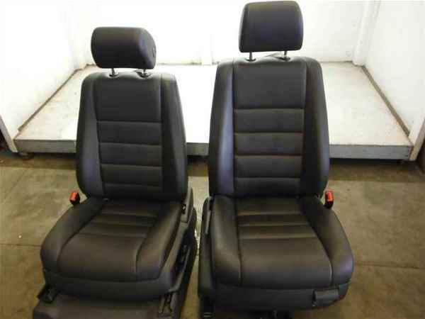 2010 volkswagen touareg oem set gray vinyl front seats