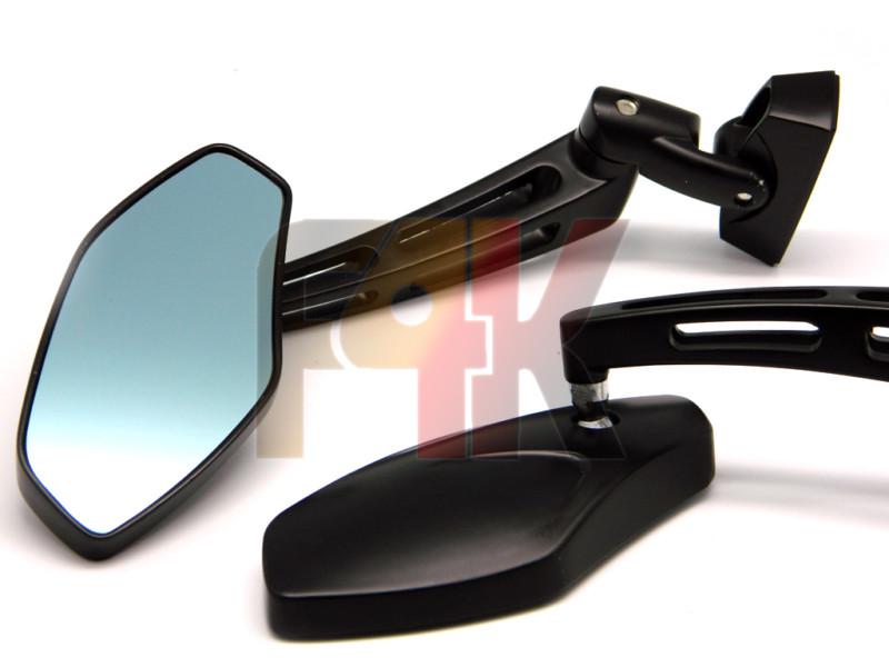 Black aluminum motorcycle racing mirrors for honda suzuki yamaha kawasaki ducati