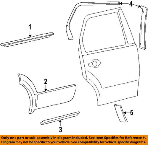 Ford oem 5f9z61292a23a exterior-rear-stone guard