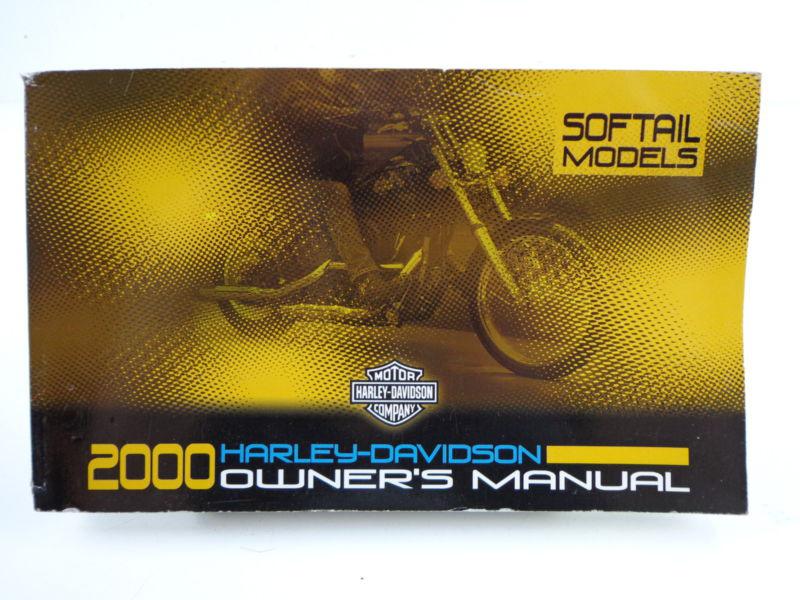 Harley davidson 2000 softail models owners manual 99469-00