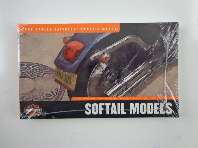 Harley davidson 2002 softail models owners manual 99469-02
