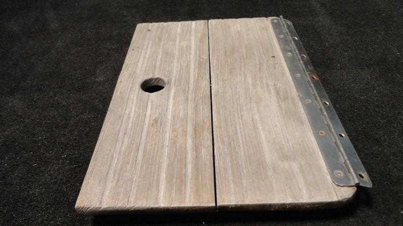  teak locker wood boat hatch cover/storage door 14" x 10" (tk64)