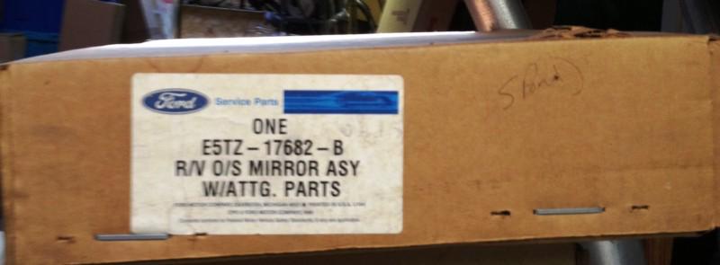 Oem ford mirror assy, o/s, r/v, 1984-1988 ford f-series  e5tz-17682-b