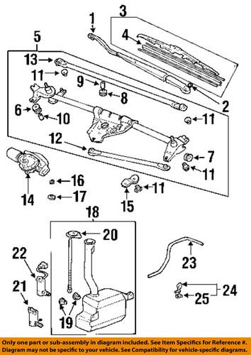 Honda oem 76840s9va02 wiper & washer-windshield-reservoir