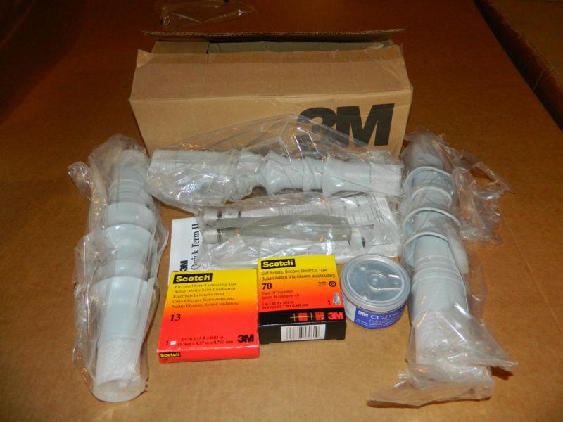 Brand new 3m 5633k cold shrink qt-ii silicone termination kit 3 termination/kit