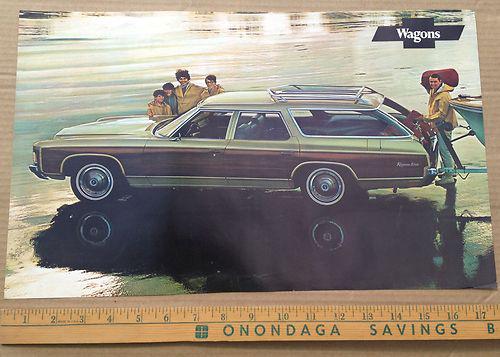 1971 chevrolet chevy wagons dealer spec poster