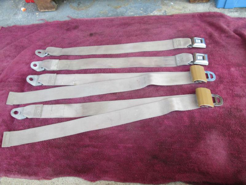 Vintage bendix tan seat belts for 2 people