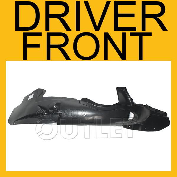 06 07 08 09 10 11 chevy impala inner fender liner front splash shield plastic lh