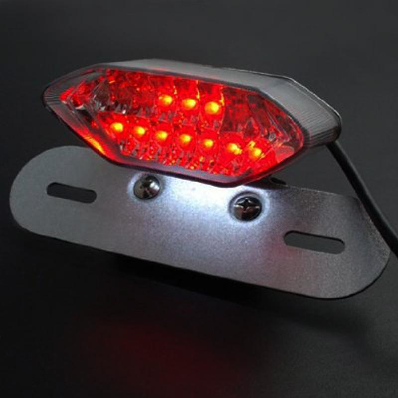 New clear led turn signal license plate brake tail light for atv sport dirt bike