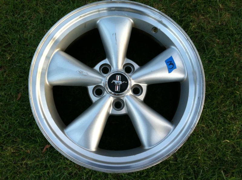 #3 ford mustang 05 - 09 wheel rim oem alloy 17 x 8 7r33-1007-ca pony cap