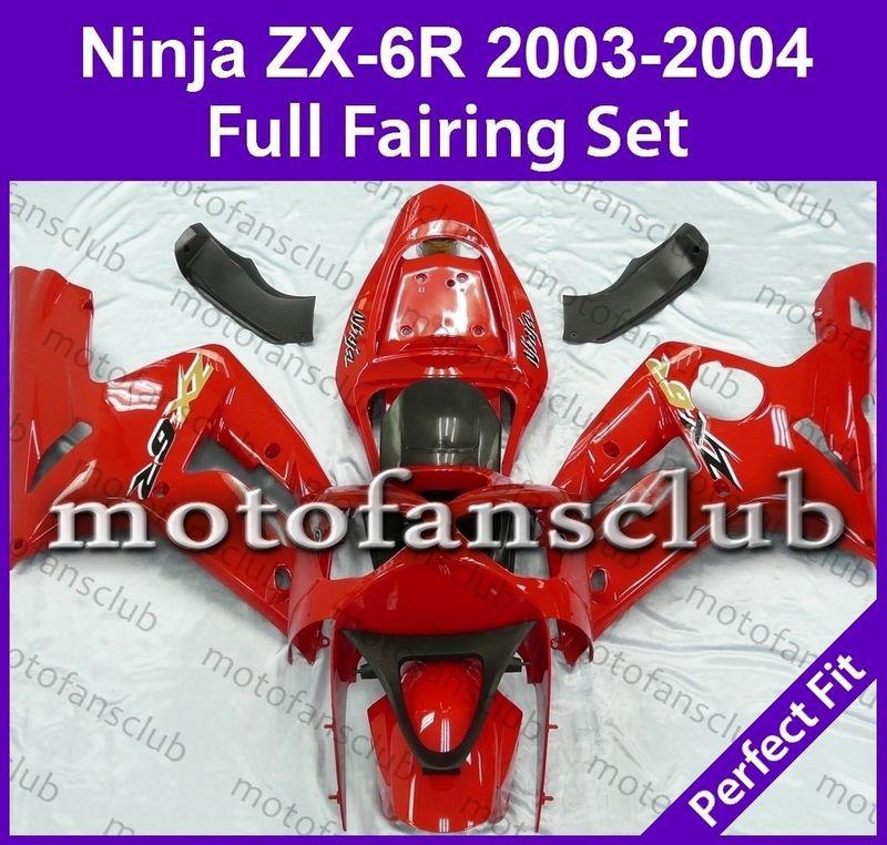 Fit kawasaki 03 04 zx 6r zx 636 ninja 2003 2004 fairing bodywork plastics #04 b