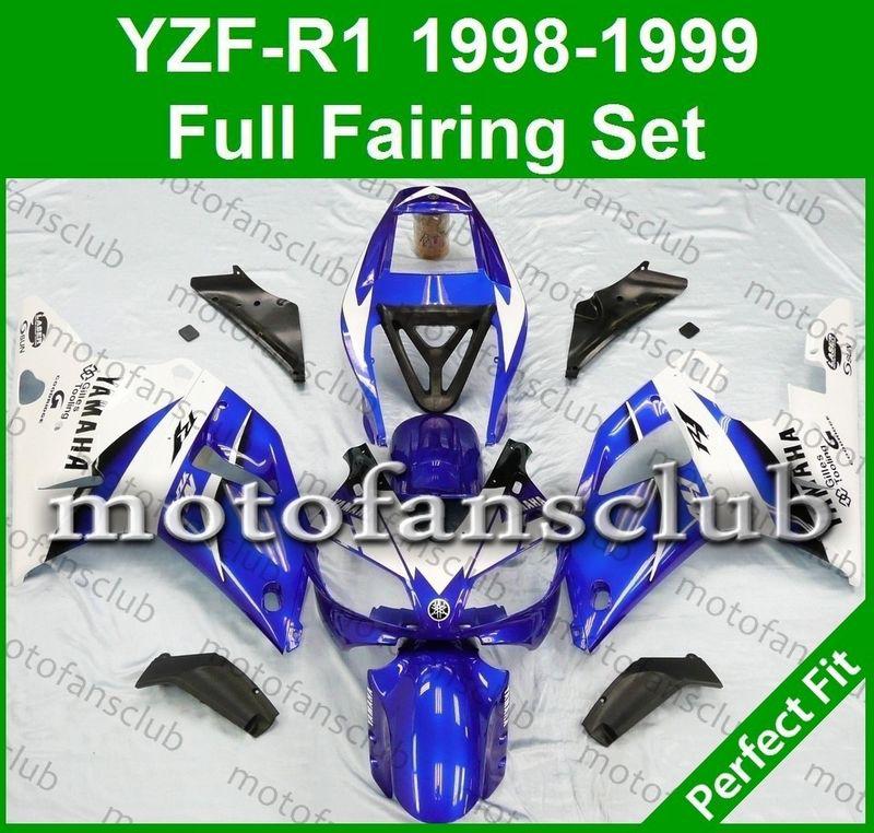 Fit yamaha yzf r1 98 99 yzfr1 1998 1999 1000 fairing bodywork plastics #10 b