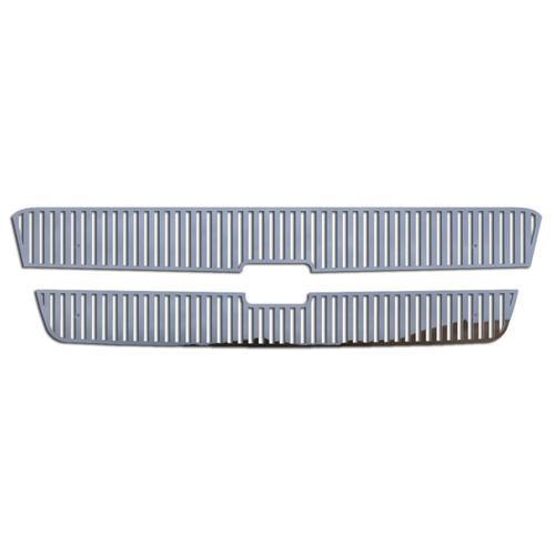 Chevy avalanche 02-06 w/o cladding stainless ver billet front metal grille trim 