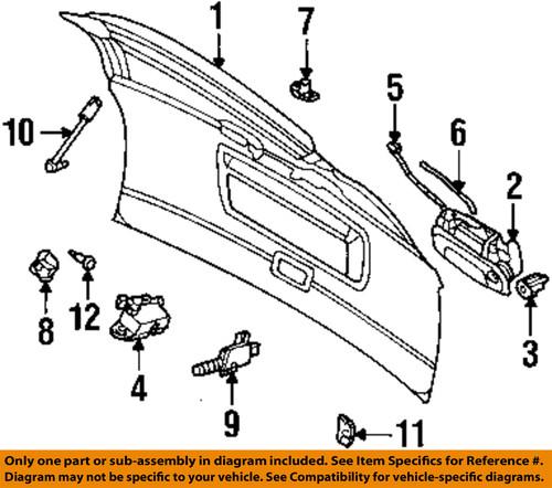 Mopar oem 4675984 lift gate-lock rod