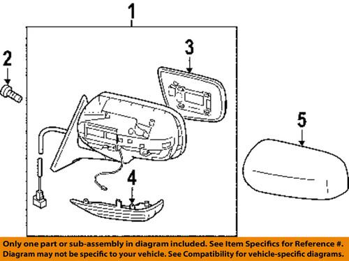 Subaru oem 91071sa151vw outside mirrors-mirror assembly