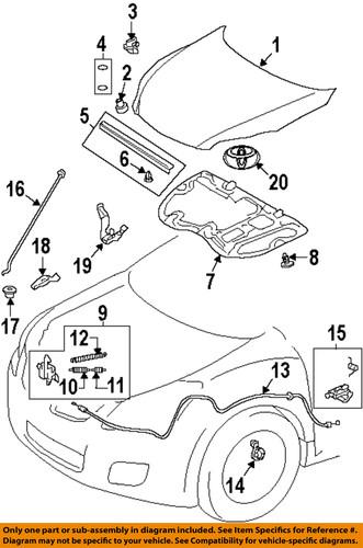 Toyota oem 5351002310 hood-lock assembly