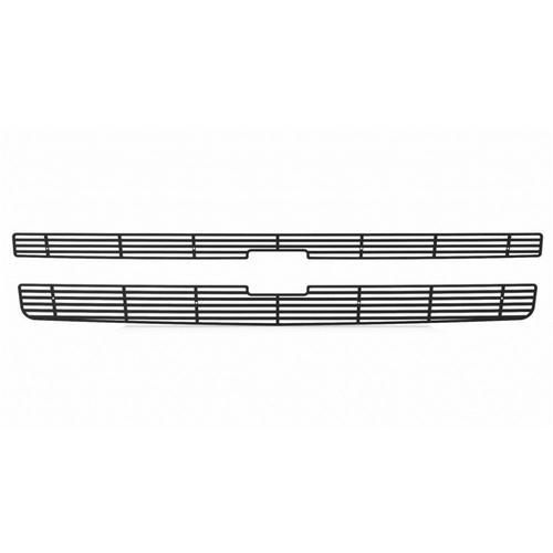 Chevy silverado 1500 07-13 horizontal billet black powdercoat grill insert cover