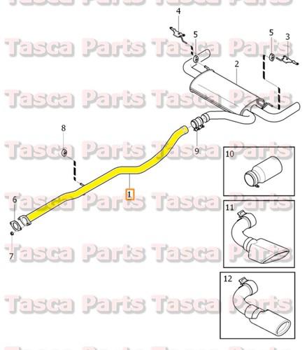 Brand new oem 2.5 liter center exhaust system pipe 2011-2012 volvo s60 #31321353