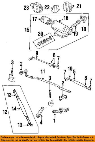 Dodge oem 5189958aa steering gear-link assembly