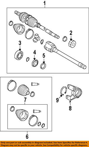 Toyota oem 4345706020 drive axles-bearing support