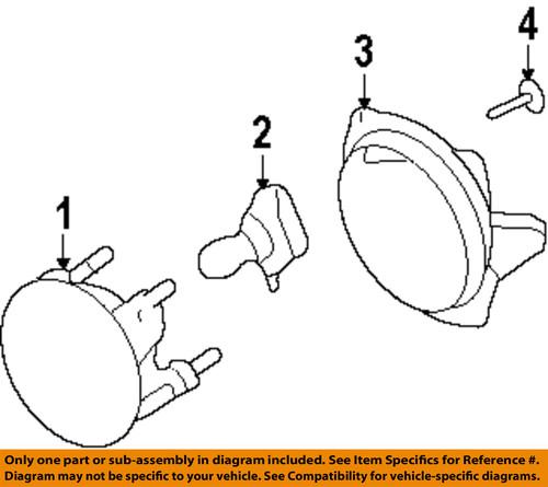 Ford oem 7r3z15200a fog light-fog lamp assembly