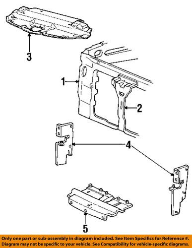 Ford oem f85z16864aa radiator support-vertical support