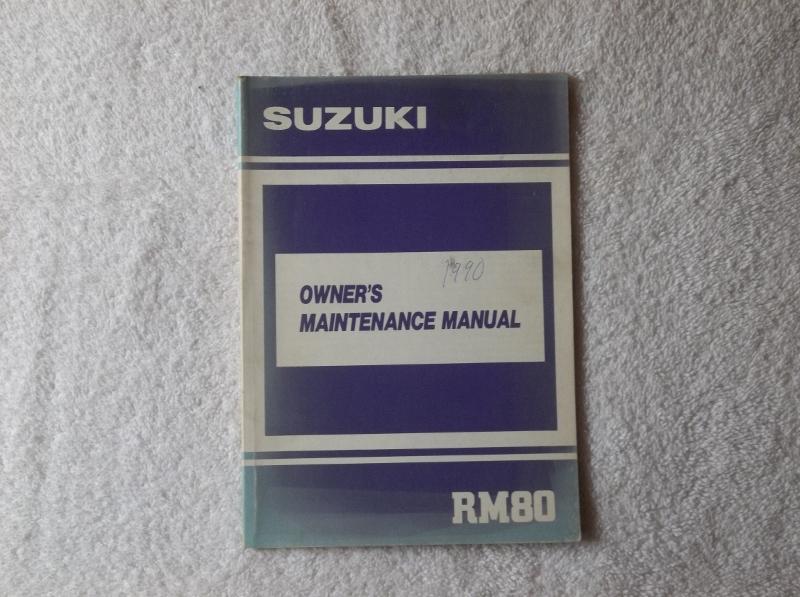 Suzuki rm80 1990 owner's maintenance manual original