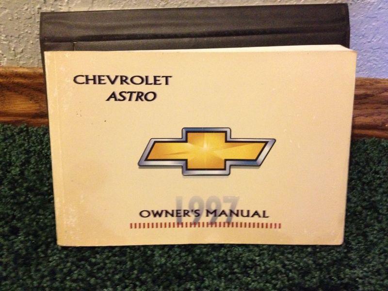 1997 chevy astro owners manual