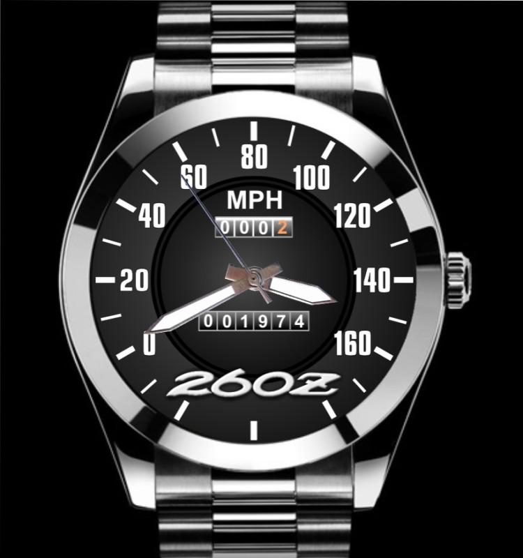 260z 1974 datsun 160 mph speedometer meter auto art emblem watch 260 z car