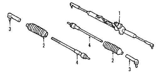 Nissan 48521et00a genuine oem factory original inner tie rod