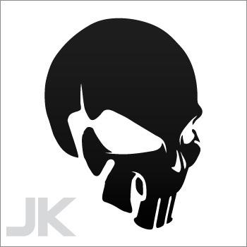 Decals stickers skull skulls punisher r 0502 abf2a