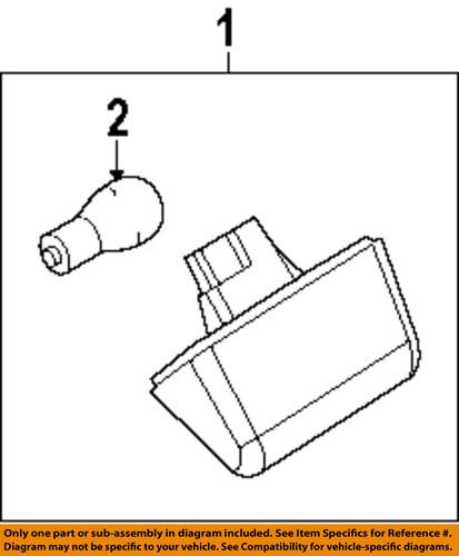 Ford oem 9t1z13550a license lamps-rear-license lamp