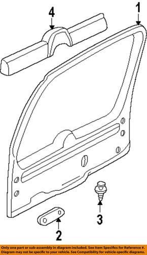 Ford oem 2l2z7846410aaa lift gate-cover