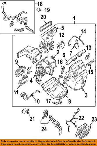 Nissan oem 924005z010 heater hose/hvac heater hose