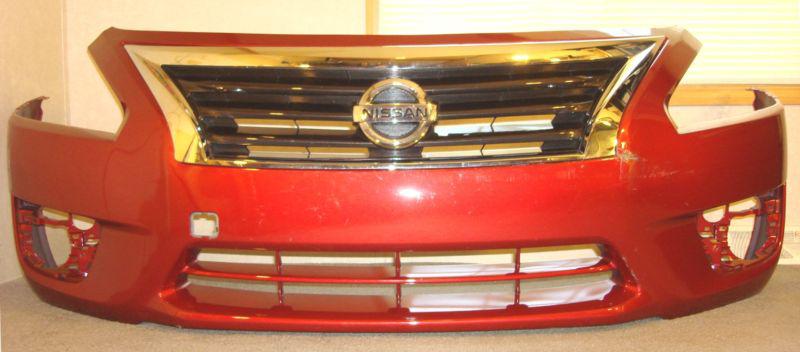 2013-2014 nissan altima sedan factory cover genuine oem front bumper + grille