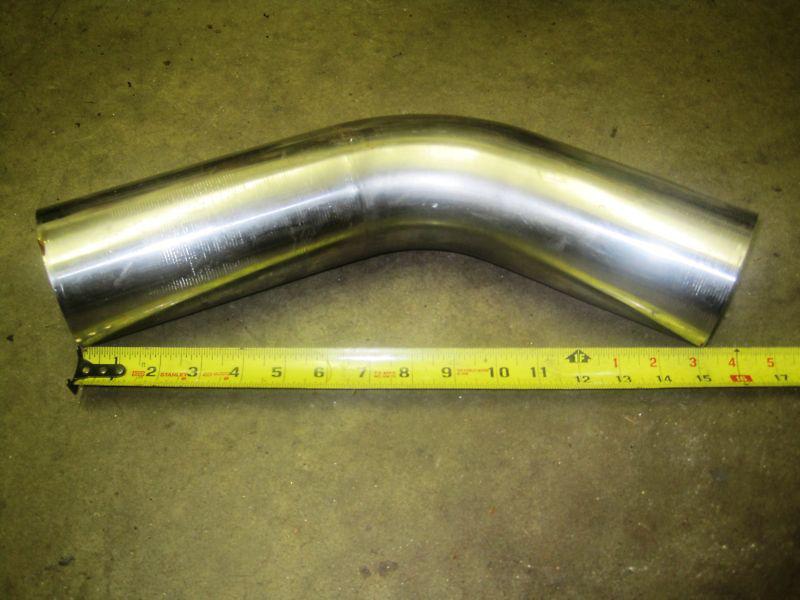 304 stainless mandrel bend pipe tubing tube 3.5" 50 degree bend
