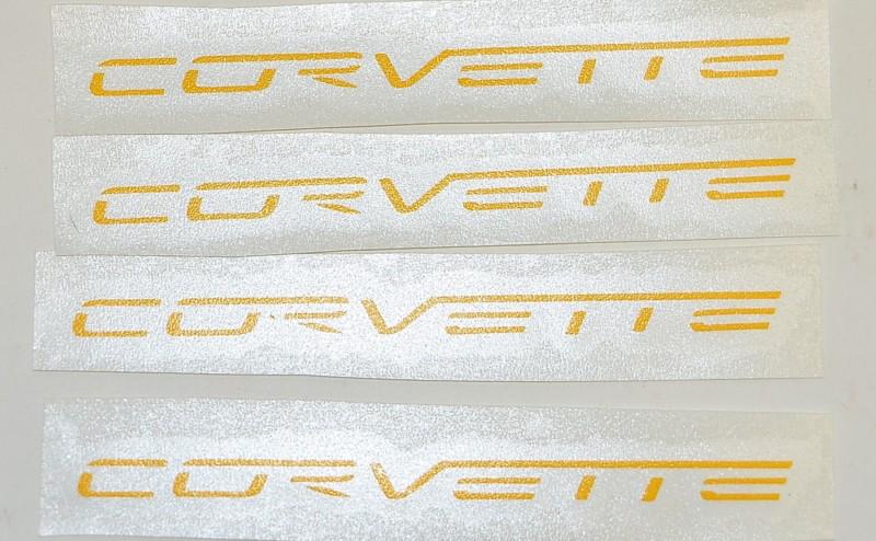 2005 2013  c6 corvette wheel vinyl decal yellow