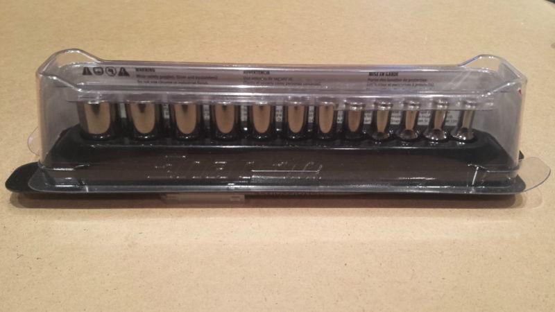 Snap-on 12pc metric semi-deep socket set 6pt drive 112tmmsy 