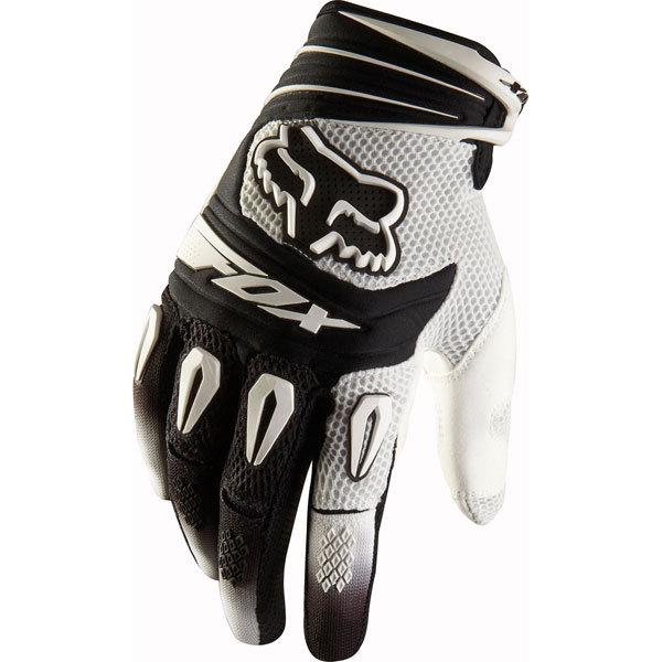 White m fox racing pawtector gloves 2013 model