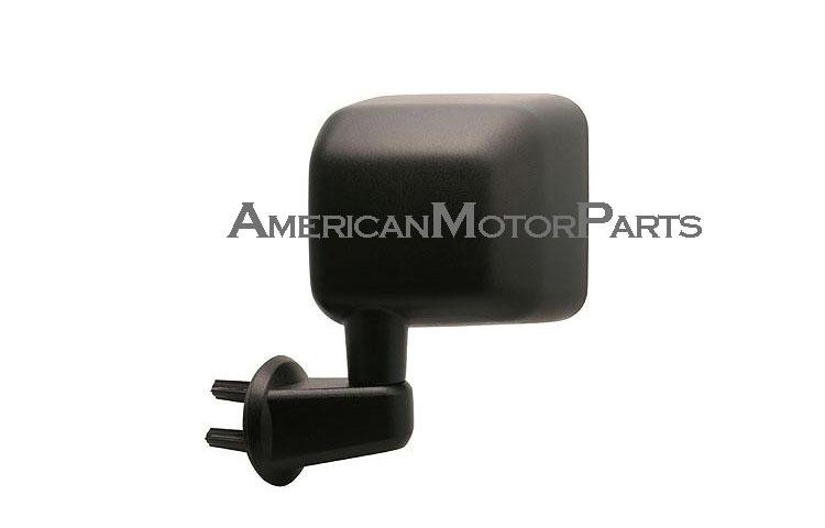 Left driver side replacement manual black mirror 2007-2009 2008 jeep wrangler