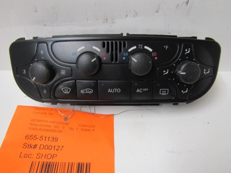 02 03 04 05 mercedes c230 temperature control 203 type c230 and c240 us mkt