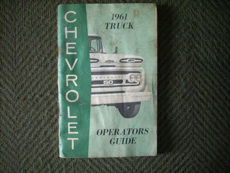 Chevy truck manual 1961 good shape for its age